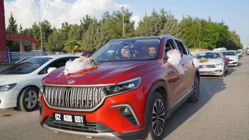 TOGG gelin arabası oldu TOGG gelin arabası oldu