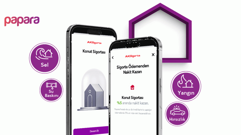 Papara, 3 farklı paketle 'Konut Sigortası' sunuyor Papara, 3 farklı paketle 'Konut Sigortası' sunuyor