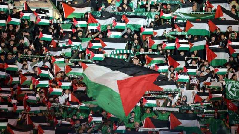 Celtic taraftarından, Filistin'e destek