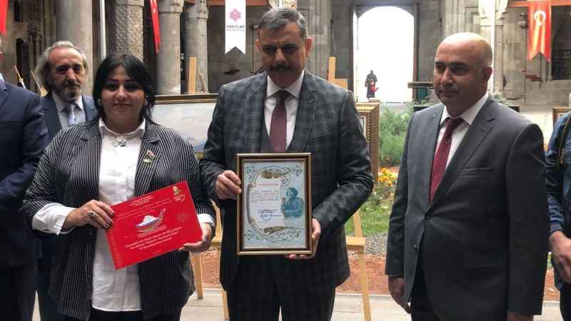 Türkiye ve Azerbaycan Dostluğu, Erzurum'da Sergilendi Türkiye ve Azerbaycan Dostluğu, Erzurum'da Sergilendi