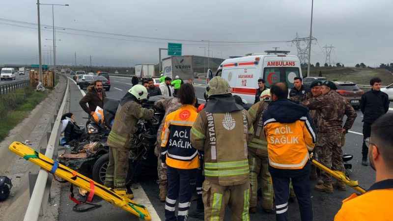 Kuzey Marmara Otoyolu’nda feci kaza Kuzey Marmara Otoyolu’nda feci kaza
