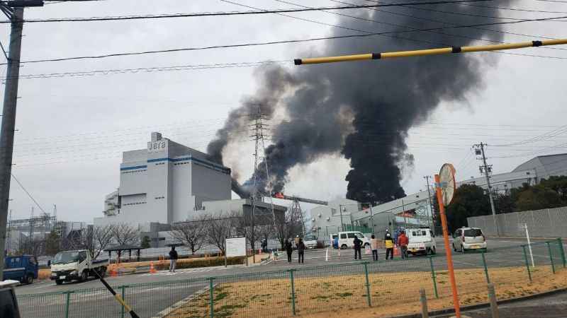 Japonya’daki termik santralde patlama Japonya’daki termik santralde patlama