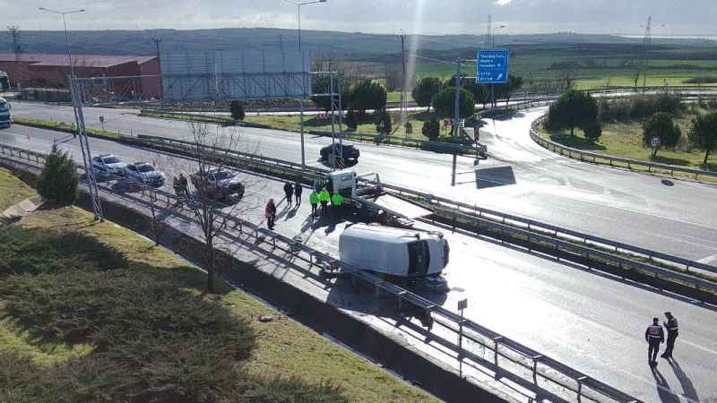 Çorlu - İstanbul kara yolunda ölümlü kaza Çorlu - İstanbul kara yolunda ölümlü kaza