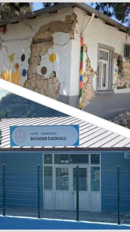 Samandağ BUSADER İlkokulu'nun küllerinden yeniden doğuşu Samandağ BUSADER İlkokulu'nun küllerinden yeniden doğuşu