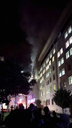 Hastanede yangın dehşeti