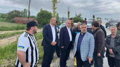 AK Parti heyeti Bilecik'teki afet bölgesine gitti