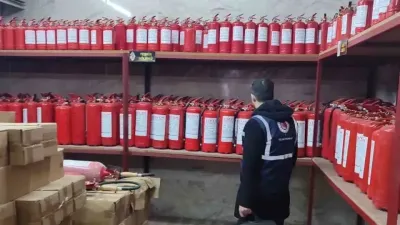 Yangın tüpü satan iş yerlerine yönelik fiyat denetimi