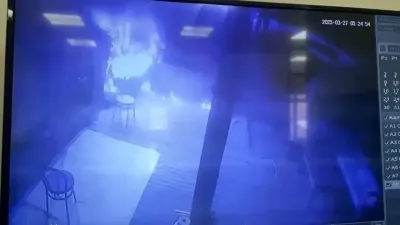 Sahurda yapılan mangalın ateşi oteli yakmış