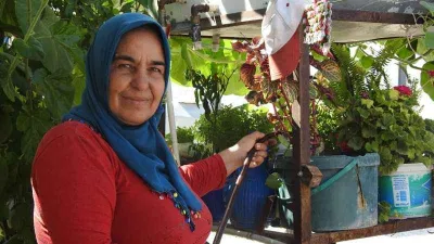 Kilis’te konteynerler çiçek açtı