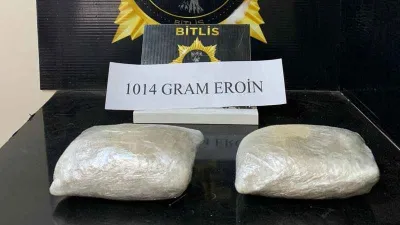 Bitlis’te 1 kilo 14 gram eroin ele geçirildi