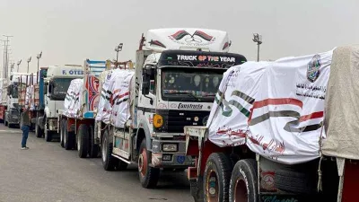 Gazze’ye giren yardım tırı sayısı 980 oldu