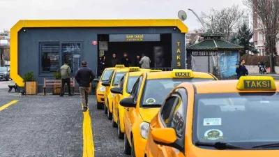 Ankara'da taksi durakları yenileniyor