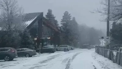 Uludağ yeniden beyaza büründü