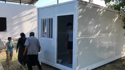 Adana Kozan'da 5.5'lik deprem sonrası konteynerler kuruldu