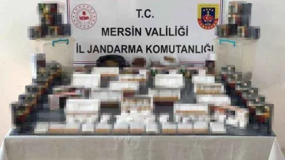 Mersin'de 11 bin kaçak makaron ele geçirildi